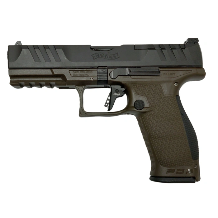 PISTOLET WALTHER PDP FS 4.5" OR INT OD GREEN PO PANTONE DPT KAL: 9X19MM